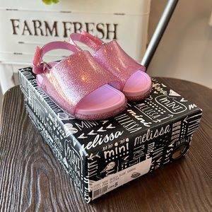 Mini Melissa sandals 5 toddler